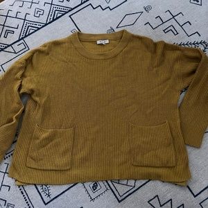 Madewell Ochre Pocket Sweater